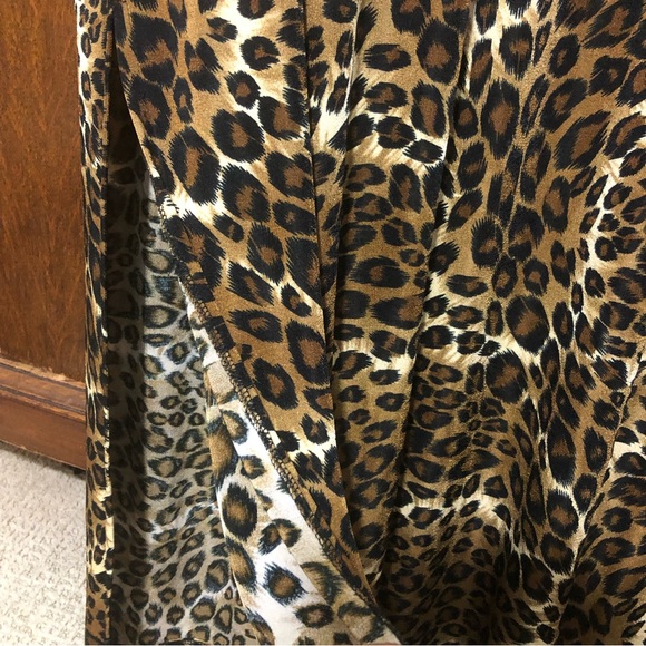 PER SEPTION Animal Print Short Sleeve Maxi Dress 3X USA - Picture 6 of 8